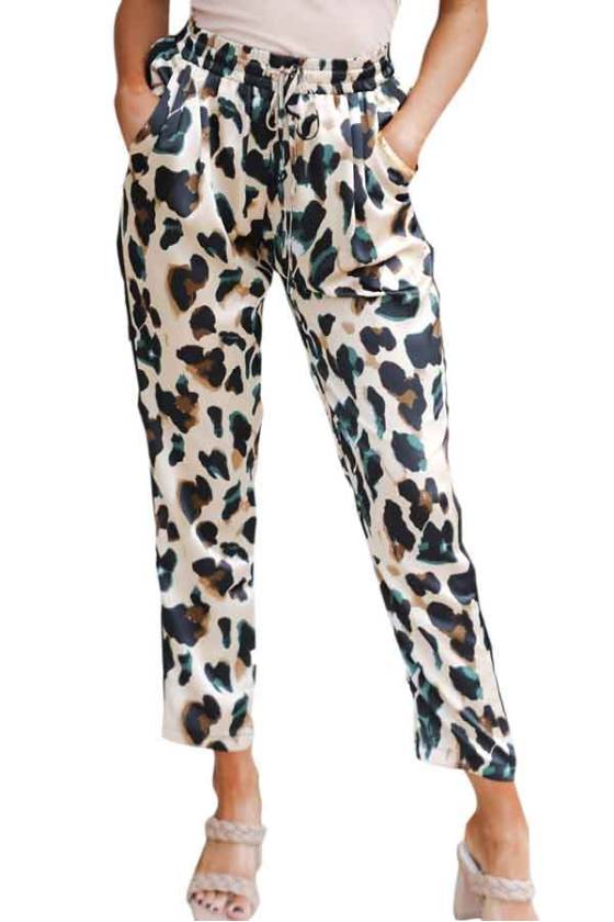 Pantalón casual Leopardo bolsillos Melany